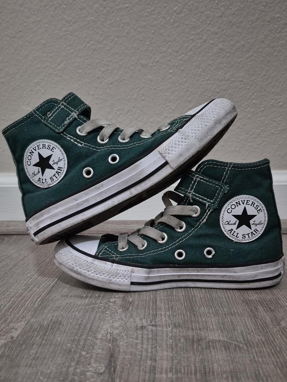 Converse Kids Green High Top All Star Sneakers
